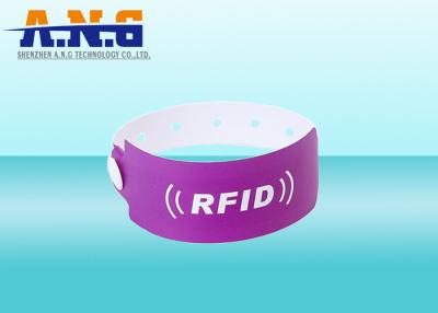 China Paper Tyvek RFID wristbands rfid enabled wristbands 860-960mhz for sale