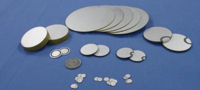 China Pzt4  Piezo Ceramic Disc , Navy Type I Pzt Disc 16mm 20mm 25mm Diameters for sale
