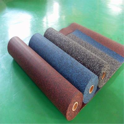 China Rubber flooring for powerlifting / cross-fit / power area rubber mat with EPDM fleck for sale