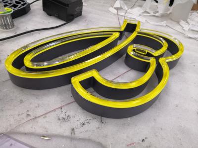 China White Neon Channel Letter Signs 24.5mm Stainless Steel For Advertising for sale