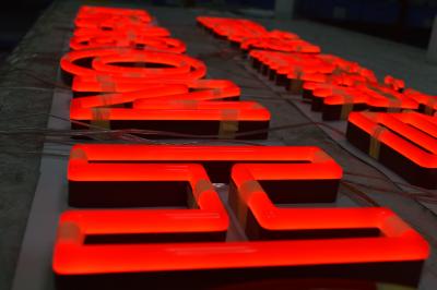 China Mall Hanging Neon Channel Letter Signs 26mm Depth 50000 hours Lifetime for sale