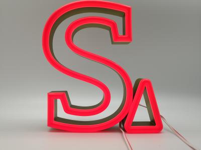 China 15-25mm Lighted Neon Channel Letter Signs IP65 With Weep Holes for sale