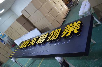 China Outdoor Stainless Steel 3D LED Letter Signs PANTONE / RAL Wall Mounted Installation for sale