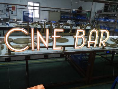 China Custom Front Lit Channel Letter Sign Stainless Steel 12mm CCC Approved for sale