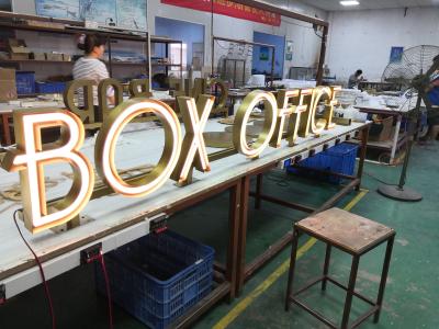 China Pantone / RAL Front Lit Channel Letter Sign 12mm 50000 Hours Lifetime for sale