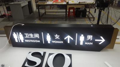 China Wall Mounted LED Light Boxes 10000K 2500*250*80mm For Advertising for sale