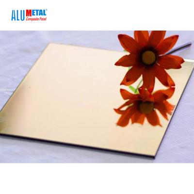 China 5800mm Mirror Aluminum Composite Panel 4mm AA5005 Anodized for sale