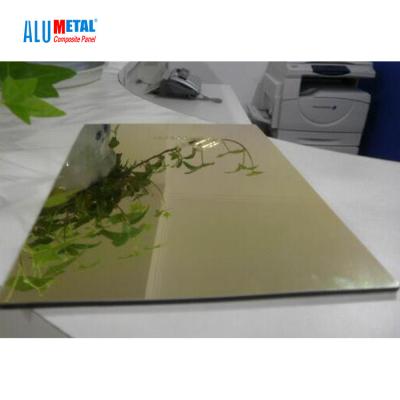 China AA3003 Mirror Aluminum Composite Panel Acp B1 FR A2 Unbroken for sale