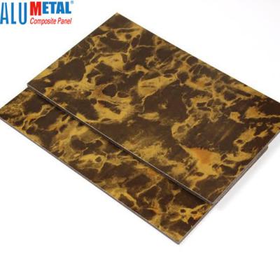 China 2440mm Anodized Marble Aluminum Composite Panel Acp Sheet White 7mm Aluminium Plate for sale
