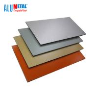 China 1220x2440mm gebürstetes zusammengesetztes Platten-Aluminiumblatt 5mm AA1100 PVDF zu verkaufen