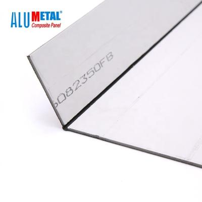 China Dibond 3mm PVDF Aluminum Composite Panel Acp Mirror Sheet Anodized Surface For Advertising for sale