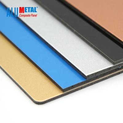 China 6mm Dibond 1500 X 4000mm PE Aluminum Composite Panel Sandwich Board Nano Fireproof for sale