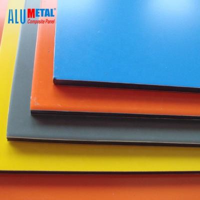 China 4mm 1250mm Plastic Aluminum Composite Sheet Material Panels Spectrum AA3003 for sale
