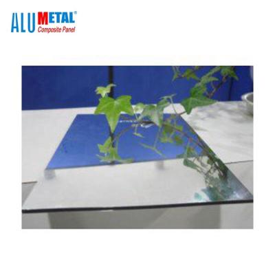 China LDPE Core AA3003 Mirror Aluminum Composite Panel Acp Sheet Bending 2440mm B1 FR for sale