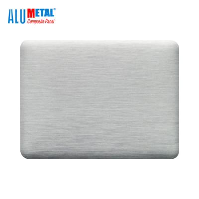 China Lustre de plata de aluminio del revestimiento 0.5m m 2440m m de la hoja del espejo ACP en venta