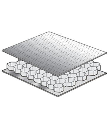 China el panel de bocadillo de aluminio al aire libre del panal del panel del panal 4x8 de 500m m AA3003 en venta