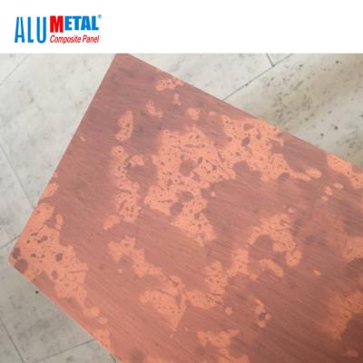 China Brushed Aluminium Indoor Metal Composite Panel Sheet 4mm LDPE 1000mm for sale