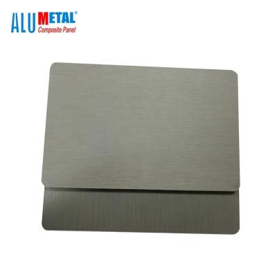 China 3mm Plastic Metal Composite Panel Vmzinc Aluminum Cladding Indoor 0.7mm for sale
