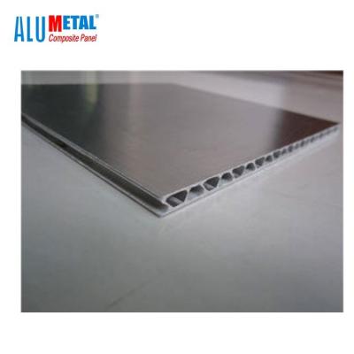 China Brilho interior 5800mm da folha do ACP do painel ondulado de alumínio de 1500MM FEVE à venda
