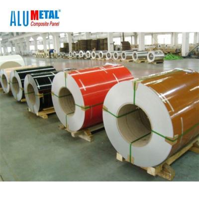 China La hoja de aluminio revestida 6m m decorativa de la bobina de la aleación 3003 artesona 1220m m x 2440 milímetros H26 en venta