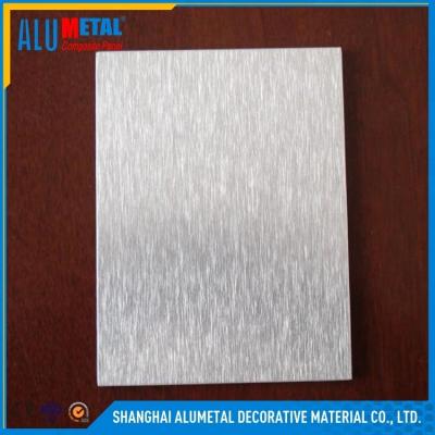 China 4mm Polished AA3003 Brushed Aluminum Composite Panel Sheet 1220MM for sale