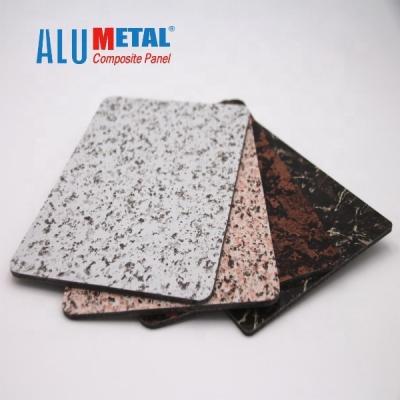China 5000mm Marble Aluminum Composite Panel AA1100 8mm Wood Grain Acp Exterior Cladding for sale