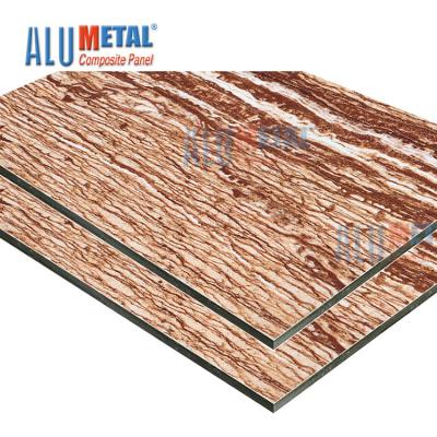 China Marble LDPE 0.70mm PE Aluminum Composite Panel Sheet Acp Wall Cladding Nano 2440mm for sale