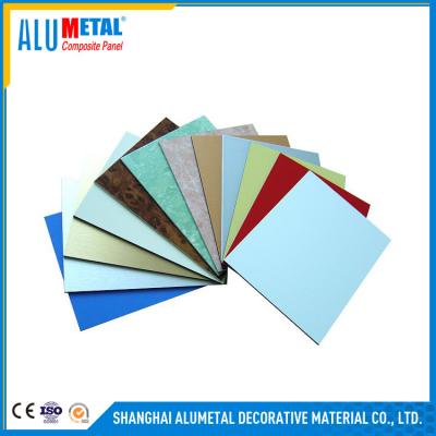 China Outdoor 4mm PVDF Aluminum Composite Panel For Wall Cladding for sale