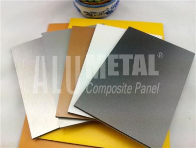 China Indoors 6mm PE Aluminium Composite Panel Fluorocarbon Alloy 1100 ACP Wall Cladding for sale