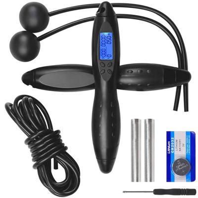 China Digital Weighted Adjustable Skipping Rope 3m 360 Degree Flexible Rotation With Counter for sale