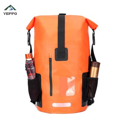 China 35L Waterproof Mountaineering Backpack IPX6 For Boating Kayaking Hiking Canoeing for sale