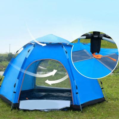 China Hexagon Sunscreen Folding Camping Tent Waterproof Popup Tent for sale