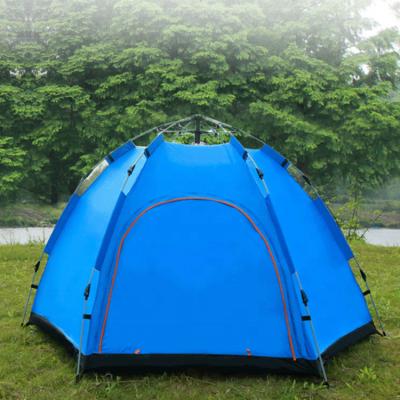China Pop Up insectproof Instant Hexagon Tent 240*200*140cm For Family Camping for sale