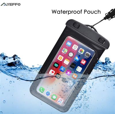 China IP68 Universal Waterproof Phone Case 0.3mm Super Thin Clear Window for sale