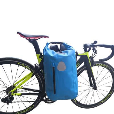 China 500D PVC Tarpaulin 17L Bicycle Pannier Bags for sale