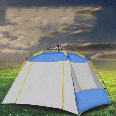 China Blue Ultralight Camping Tent Easy Set Up Tents With Carry Bag For 4 Season for sale