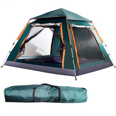 China Hiking Travel Automatic Family Tent 3-4 Person 1500mm Waterproof Backpacking Tent for sale