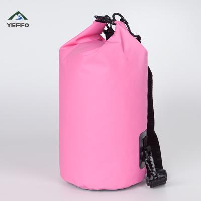 China Thick 500D Tarpaulin Camping Waterproof Bag 10L 15L 20L Lightweight Dry Sack for sale