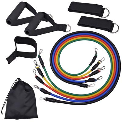 China Rubber 900g Stretching Resistance Band Men'S Health Resistance Band Tube Set Of 5 for sale