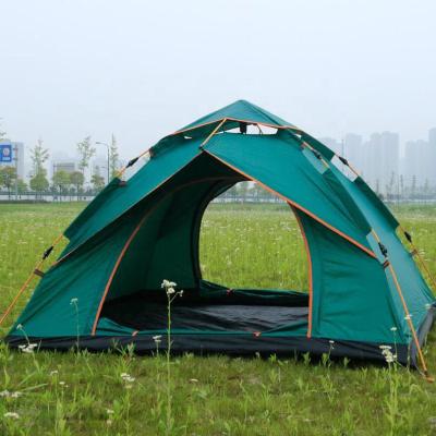 China Single Layer 52 Inch high Folding Camping Tent 4 Person Pop Up Camping Tent for sale