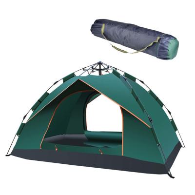 China Single Layer Waterproof Family Camping Tent Automatic Pop Up Fiberglass Frame for sale