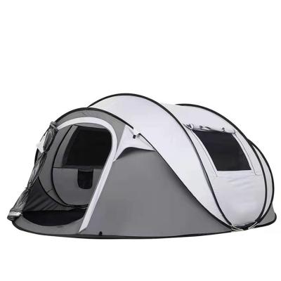 China Ventilated 190T Polyester Easy Open Beach Tent 5-8 Person Instant Set Up Tents For Camping for sale