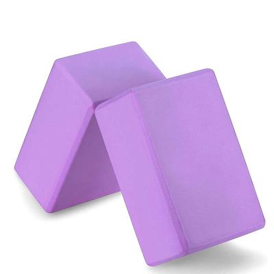 China High Density EVA Foam 2 Pack Yoga Block Multi Color Soft Non Slip Surface for sale