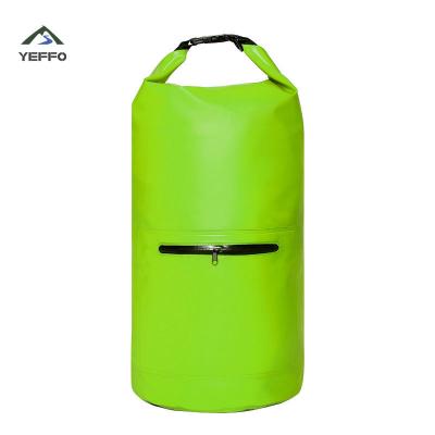 China 10L 20L Camping Waterproof Bag Rafting Boating Swimming With Front Zippered Pocket for sale