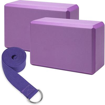 China Lightweight Yoga Block And Strap Set for sale
