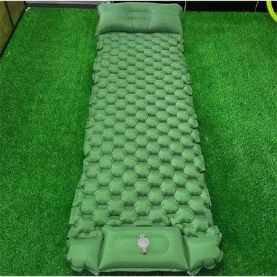 China Foot Press Inflatbale Ultra Lightweight Sleeping Mat 0.68kg For Backpacking Hiking for sale