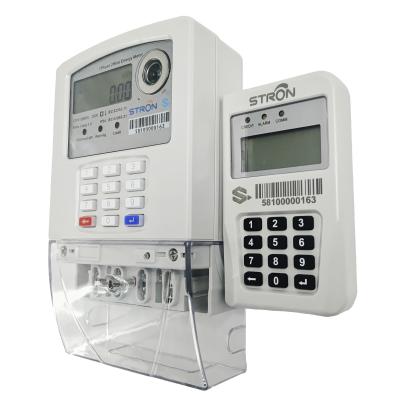 China Split type Keypad Single Phase Prepaid electricity meter with CIU for sale