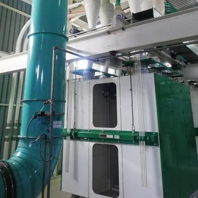 China Pneumatic Wheat Flour Mill Plant 450KW 120 Ton With Plansifter for sale