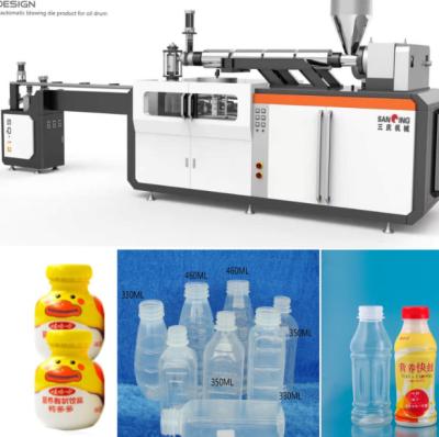 China 500mL Milk Bottle Blow Molding Machine 1200PCS Per Hr PLC Control for sale