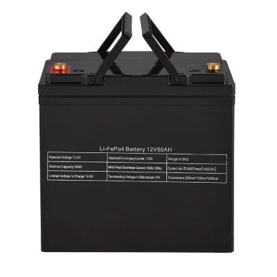 China Lithium Solar Battery 50ah 12.8v New Cell 12v Rechargeable Battery for sale